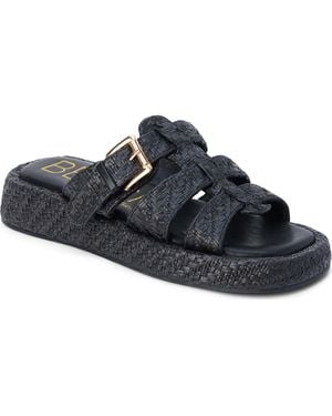 Matisse Ciao Platform Wedge Slide Sandal - Black