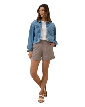 Pact Organic Cotton Airplane Pull On Short - Natural