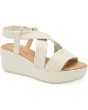 The Flexx Scott Too Platform Wedge Sandal - Metallic