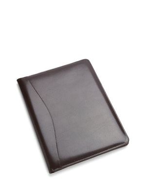 ROYCE New York Leather Writing Portfolio Cover - Gray