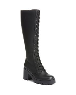 Dirty Laundry Overtimes Smooth Knee High Boot - Black