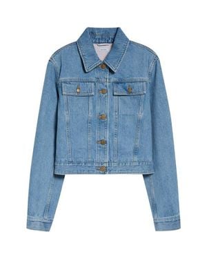 Thom Browne Shrunken Selvedge Denim Jacket - Blue