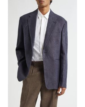 Our Legacy Unconstructed Shinjuku Linen Blazer - Blue