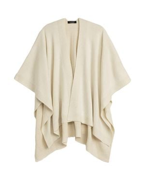 Ralph Lauren Ruana With Shine Border - Natural