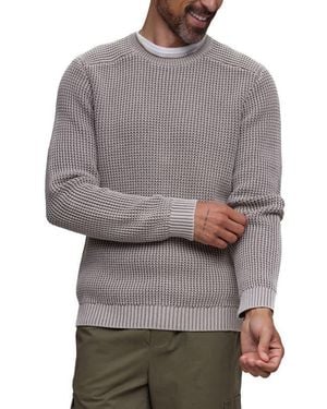 Barefoot Dreams Sunbleached Roll Neck Cotton Sweater - Gray
