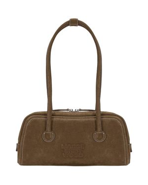 Marge Sherwood Baguette Leather Shoulder Bag - Brown