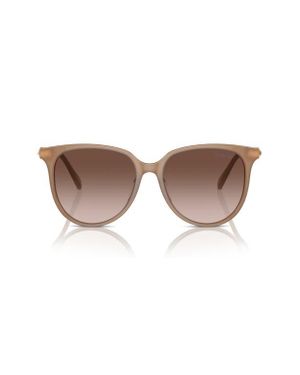 Swarovski 56Mm Gradient Round Sunglasses - Brown