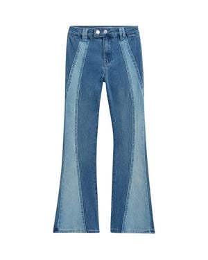 Tractr Kids' Two Tone Flare Jeans - Blue