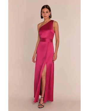 Rewritten Porto One Shoulder Dress - Pink
