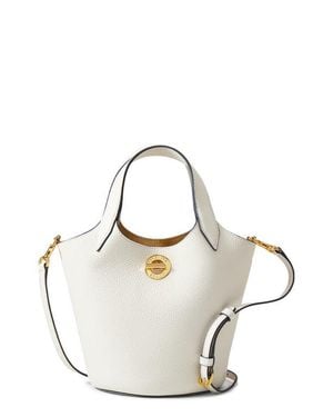 Veronica Beard Anchor Bucket Crossbody Bag - White