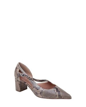 Linea Paolo Biondy Pointed Toe Half D'Orsay Pump - Brown