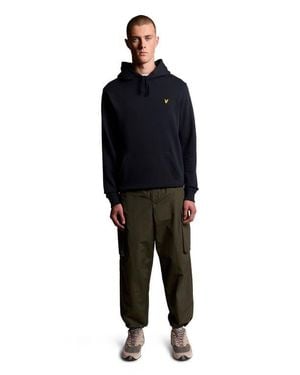 Lyle & Scott Long Sleeve Pull Over Hoodie - Blue