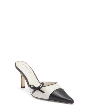 Tony Bianco Shirley Pointed Cap Toe Mule - White