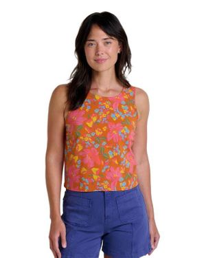 Toad & Co. Sunkissed Button Back Tank - Orange