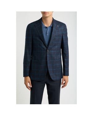 Jack Victor Morton Wool, Silk, Linen & Cashmere Sport Coat - Blue