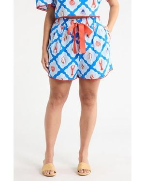 Sugarlips Devany Melia High Waist Shorts - Blue