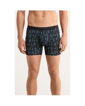 Meundies Stretch Boxer Briefs - Blue