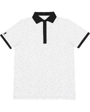 Castle Golf Contrast Trim Performance Polo Shirt - White