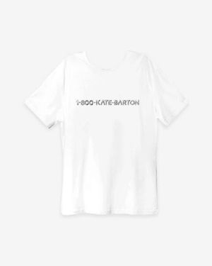 Kate Barton 1-800-Kate-Barton T-Shirt - White