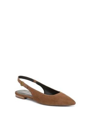 Veronica Beard Shina Slingback Pointed Toe Flat - Brown