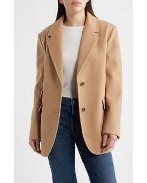 Cece Oversize Single-Breasted Blazer - Blue