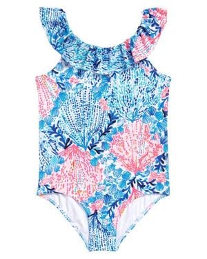 Lilly Pulitzer Kids' Eliana One-Piece Swimsuit - Blue