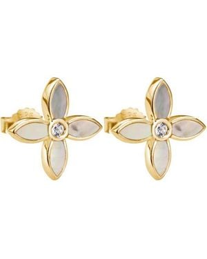 Murkani Floral Stud - Metallic