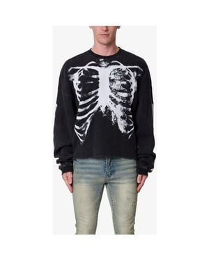 MNML X-Ray Thermal Long Sleeve Graphic T-Shirt - Black