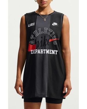 Nike Mesh Stretch Cotton Basketball Jersey - Black
