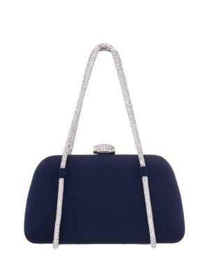 Nina Camara Frame Clutch - Blue