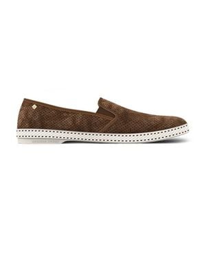 Rivieras Classic Suede Slip-On Loafer - Brown