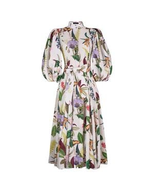 No Pise La Grama Bromelia Dress - White