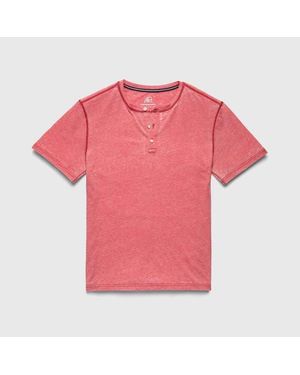 Surfside Supply Sean Burnout Henley - Pink