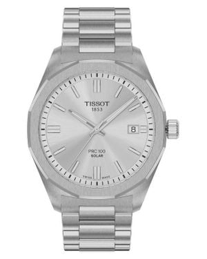 Tissot Prc 100 Solar Quartz Bracelet Watch, 39Mm - Gray