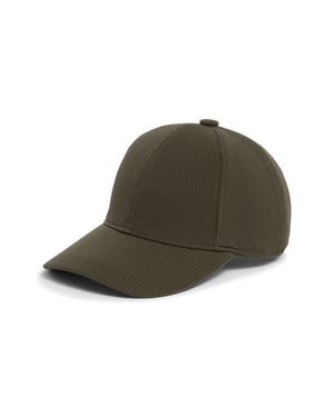 Vince Seersucker Baseball Cap - Green