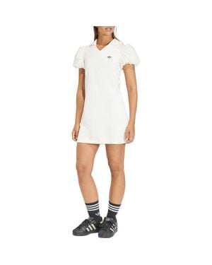 adidas Originals Balloon Sleeve Dress - White