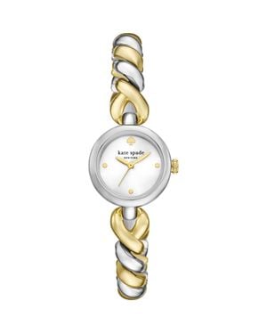 Kate Spade Monroe Two-Tone Twist Bracelet Watch, 24Mm - Metallic