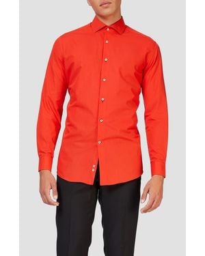 Opposuits Devil Modern Tailored Fit Wrinkle Resistant Button-Up Shirt