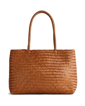 Madewell Handwoven Leather Tote - Brown