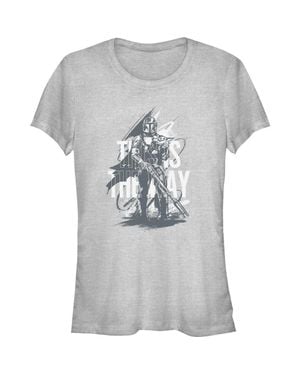 Star Wars: The Mandalorian Junior's This Is The Way Painting T-Shirt - Gray