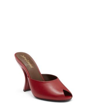 Jeffrey Campbell Fresa Peep Toe Sandal - Red