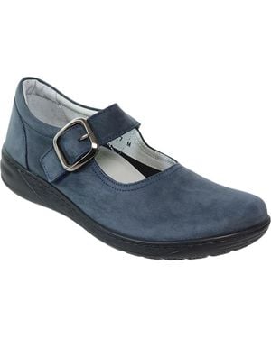 David Tate Pace Leather Mary Jane - Blue