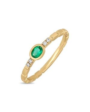 Bony Levy 18K El Mar Gemstone And Natural Diamond Stackable Ring - Multicolor