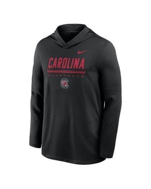 Nike South Carolina Gamecocks 2026 Sideline Dri-Fit Long Sleeve Hoodie T-Shirt - Black