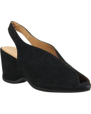 L'amour Des Pieds Odetta Slingback Wedge - Black