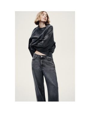 H&M Baggy Regular Waist Jeans - Gray
