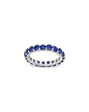 Sterling Forever Gracie Cubic Zirconia Eternity Ring - Blue