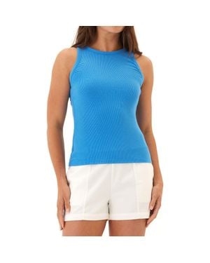 Threads For Thought Bailey Feather Ribbed Tank - Blue