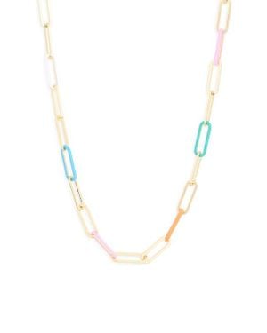 Kendra Scott Ainsley Paper Clip Chain Necklace - Multicolor
