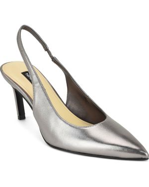 Nine West Verone Faux Leather Slingback Pump - White